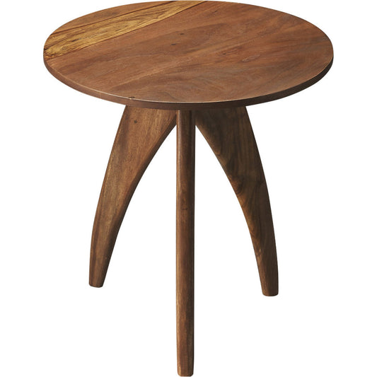 Lautner Modern Accent Table by Butler Specialty Company in light brown and butler loft. Made from sheesham in a modern style.
