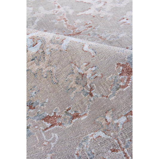 Beverly 3373 Rug by Exquisite Rugs in light blue, gray. Made from wool, bamboo silk in a unique style.