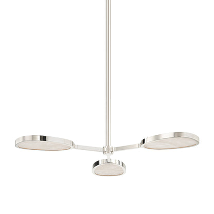 Patras Semi Flush by Corbett. Made from brass in a modern style.