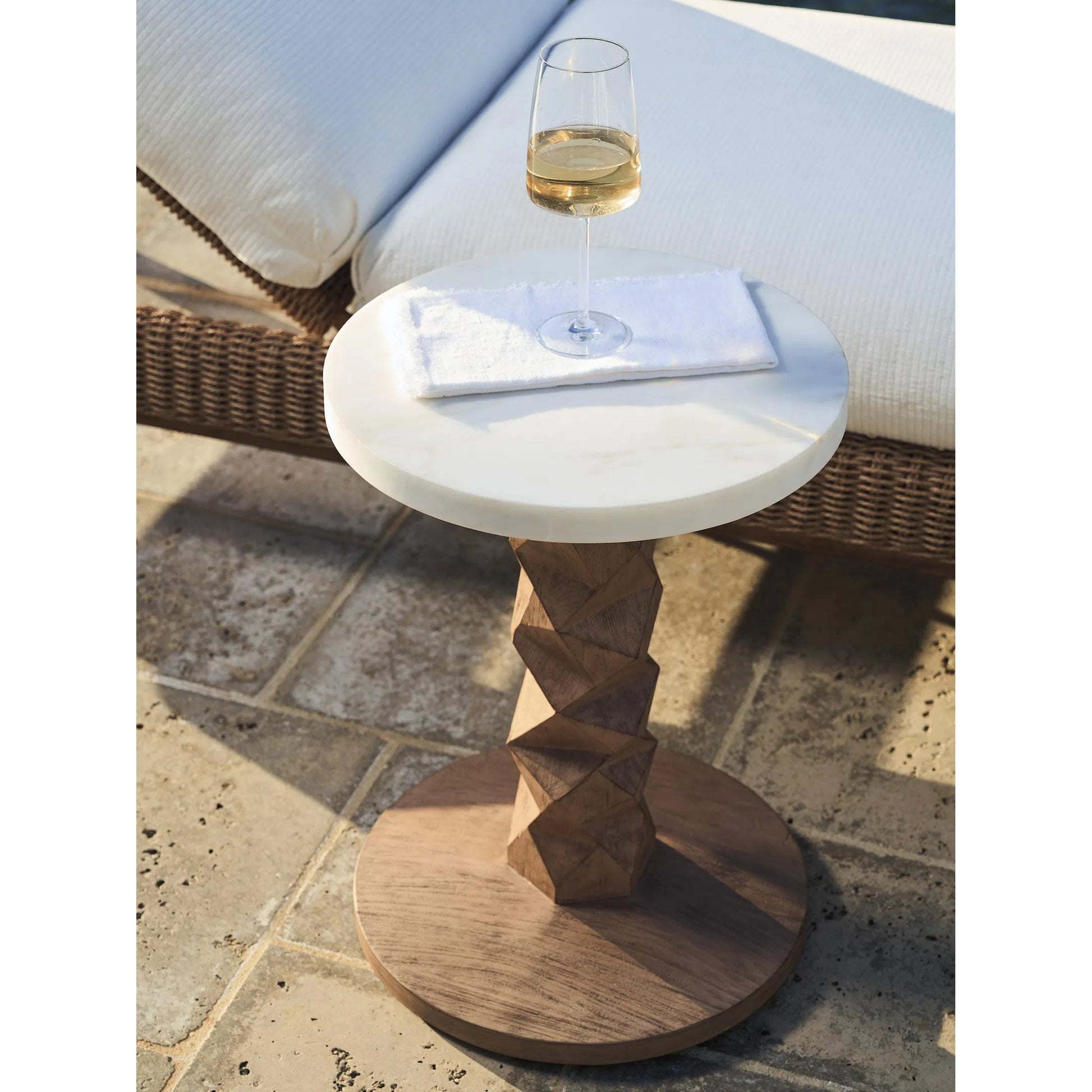 Isle of Palms Outdoor Accent Table by Tommy Bahama Outdoor. Made from stone in a unique style.