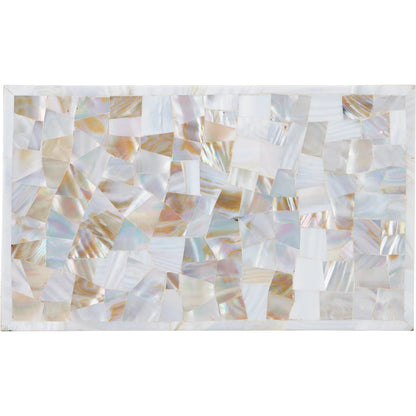 Uma Mother of Pearl Box Set by Currey and Company in natural. Made from mother of pearl in a modern style.