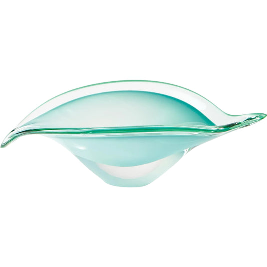 Bent Leaf Bowl by Global Views. Made from art glass in a unique style.