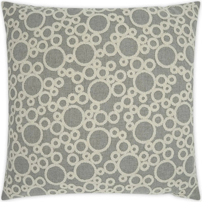 Bubbles Pillow by DV Kap Home in grey. Made from 80% polyester, 20% acrylic in a transitional style.