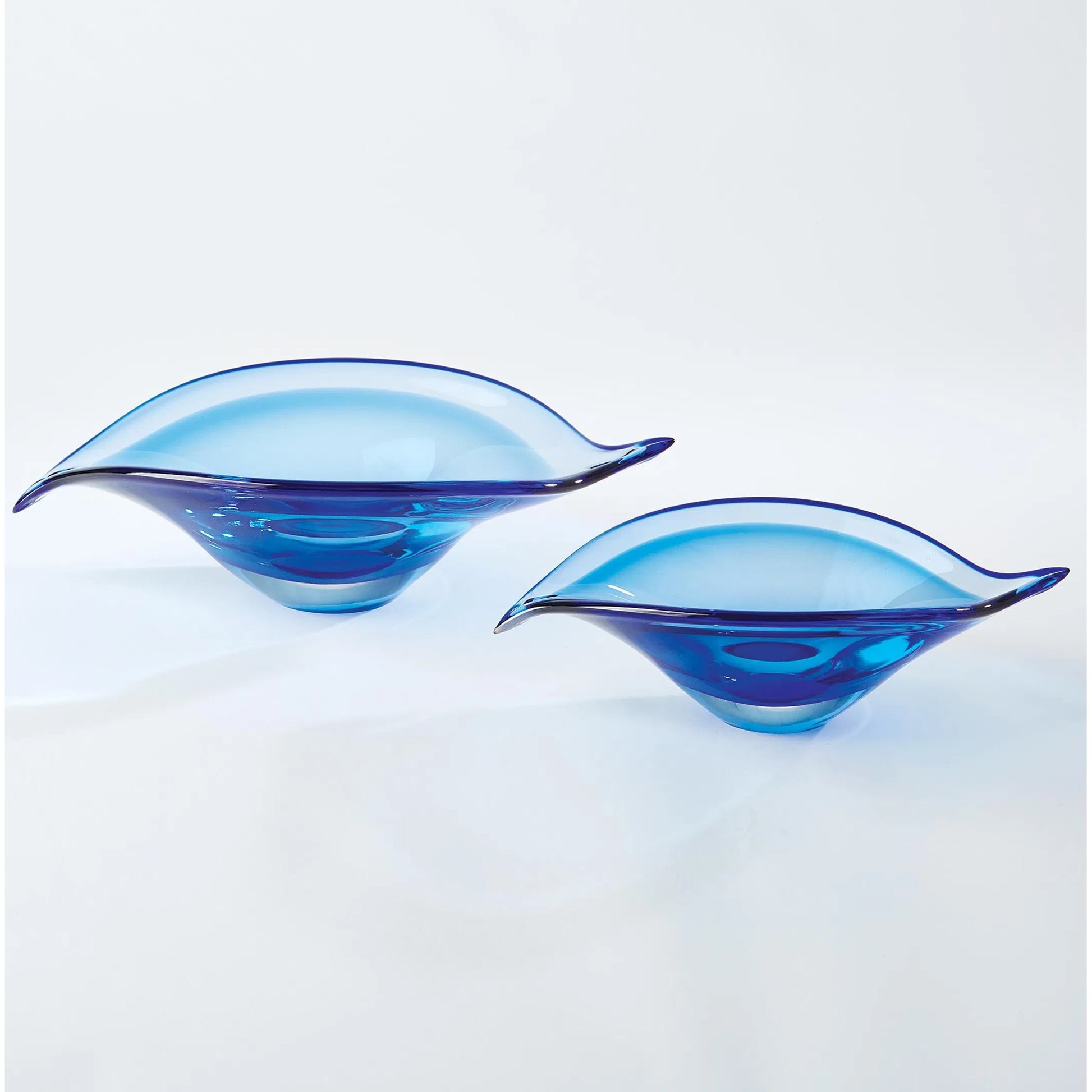 Bent Leaf Bowl by Global Views. Made from art glass in a unique style.