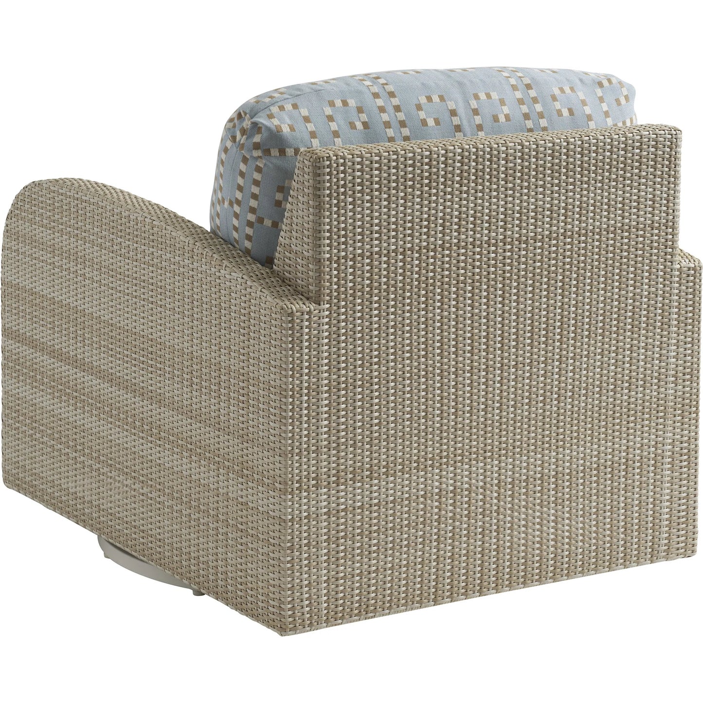 004 SI-2540659 | Additional Silo | Sand Dune Swivel Lounge Chair by Tommy Bahama Outdoor in tan. Made from all-weather wicker in a unique style.