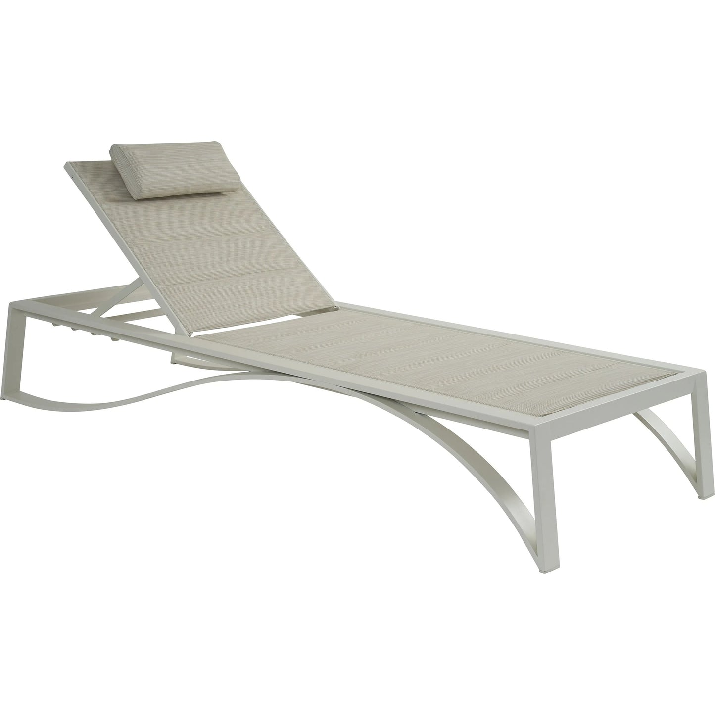 001 SI-2540667 | Primary Silo | Sand Dune Chaise by Tommy Bahama Outdoor in white. Made from all-weather wicker, aluminum in a unique style.