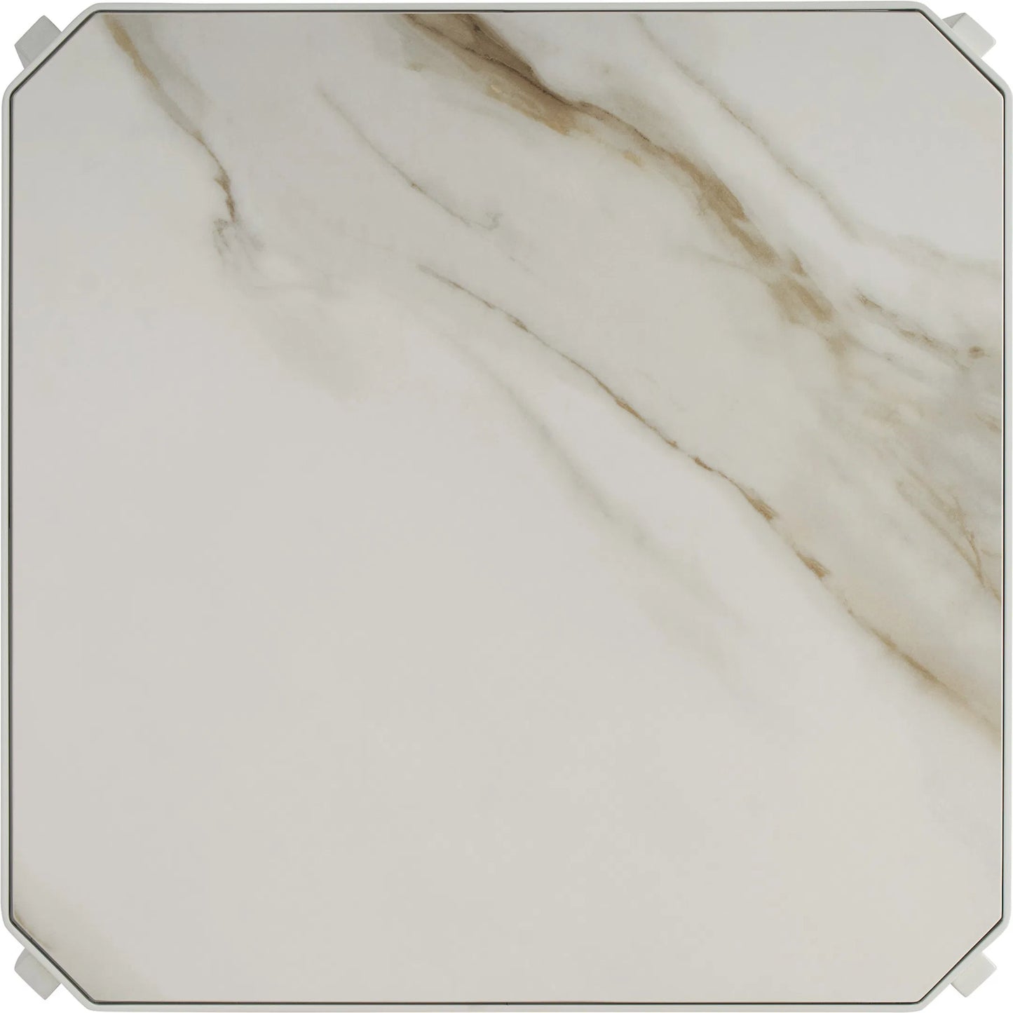 004 SI-2540675 | Additional Silo | Sand Dune Square End Table by Tommy Bahama Outdoor in white. Made from stone, aluminum in a unique style.