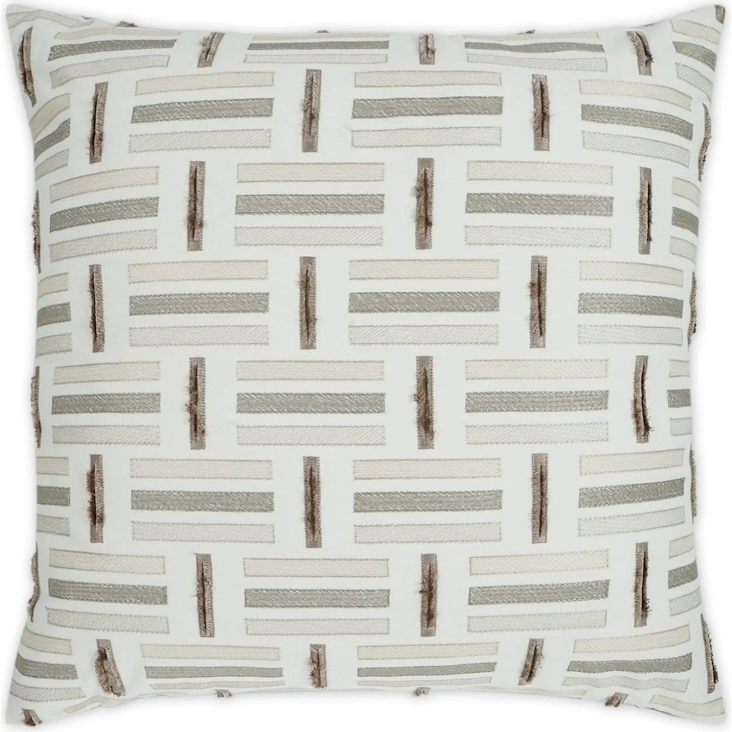 001 SI-2382462 | Primary Silo | Toe Tapper Pillow by DV Kap Home in taupe. Made from 52% cotton, 48% polyester in a transitional style.