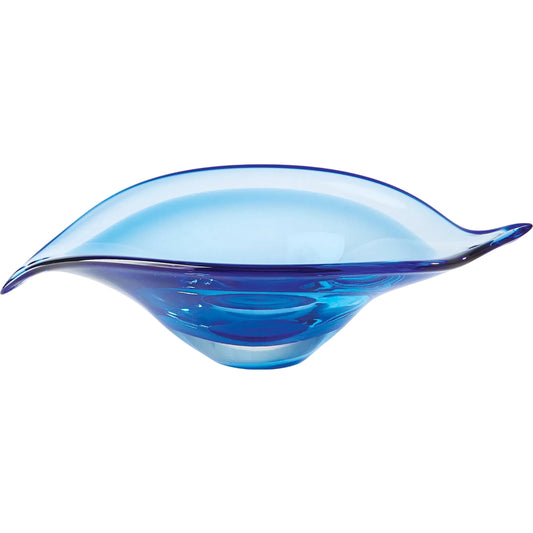 Bent Leaf Bowl by Global Views. Made from art glass in a unique style.