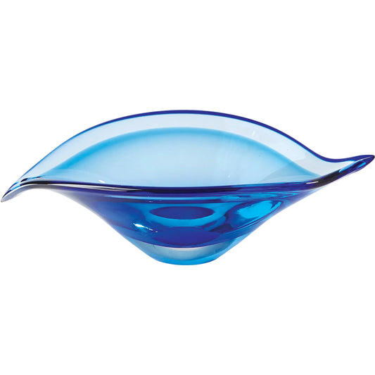 Bent Leaf Bowl by Global Views. Made from art glass in a unique style.