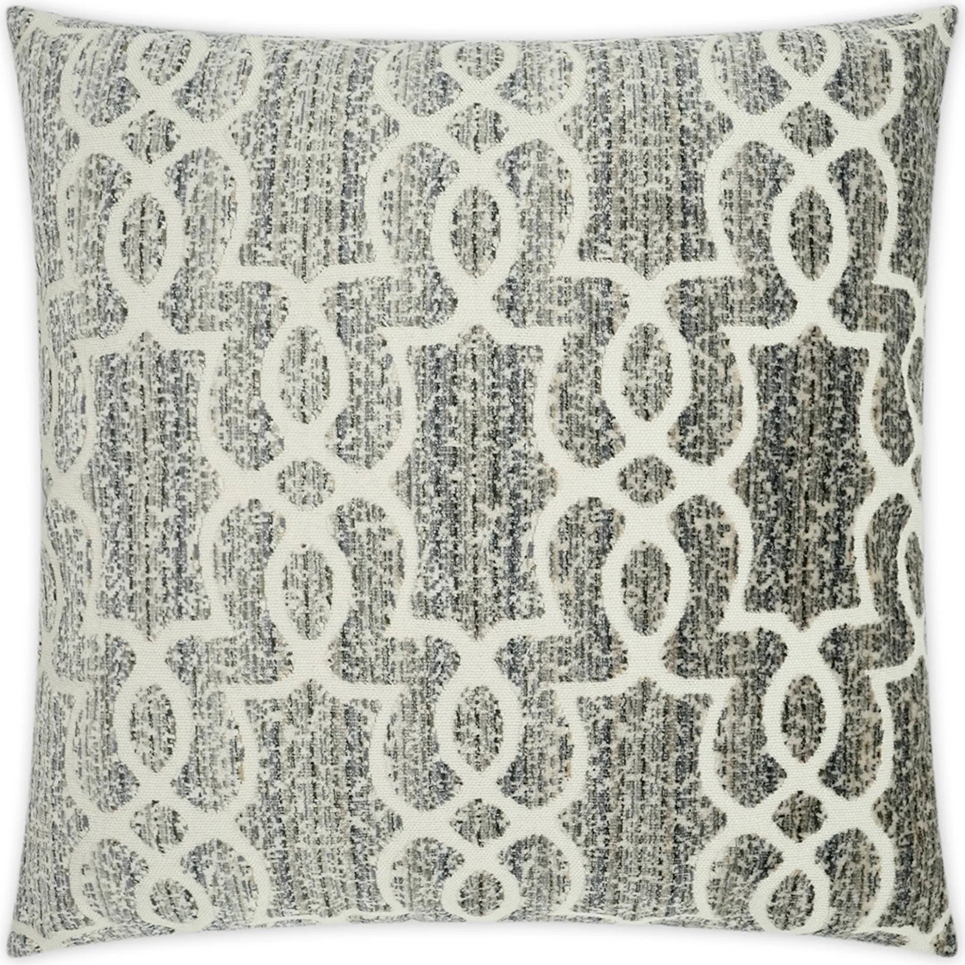 Carmen Pillow by DV Kap Home in grey. Made from 60% rayon, 40% polyester in a transitional style.