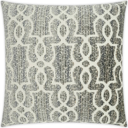 Carmen Pillow by DV Kap Home in grey. Made from 60% rayon, 40% polyester in a transitional style.