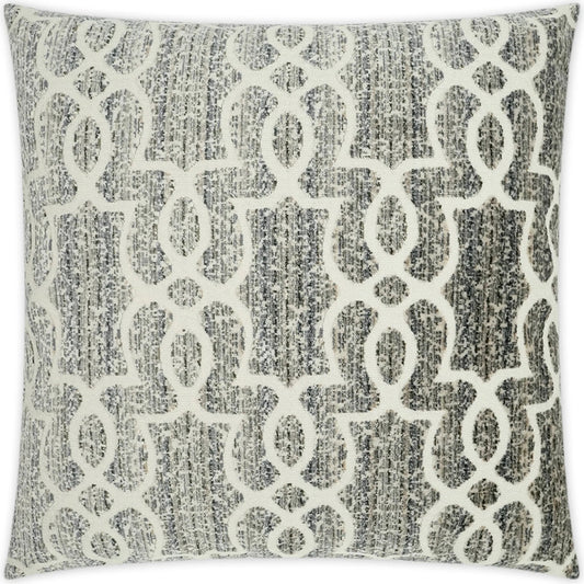 Carmen Pillow by DV Kap Home in grey. Made from 60% rayon, 40% polyester in a unique style.