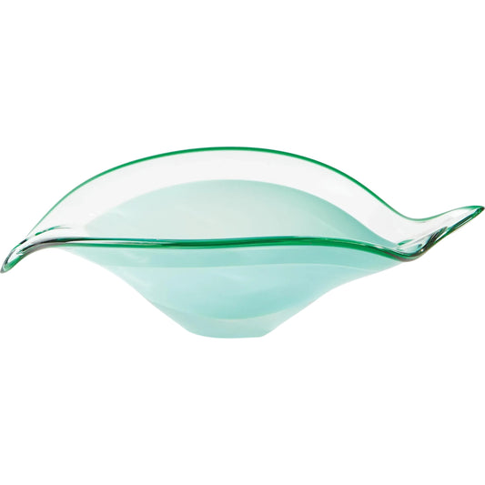 Bent Leaf Bowl by Global Views. Made from art glass in a unique style.