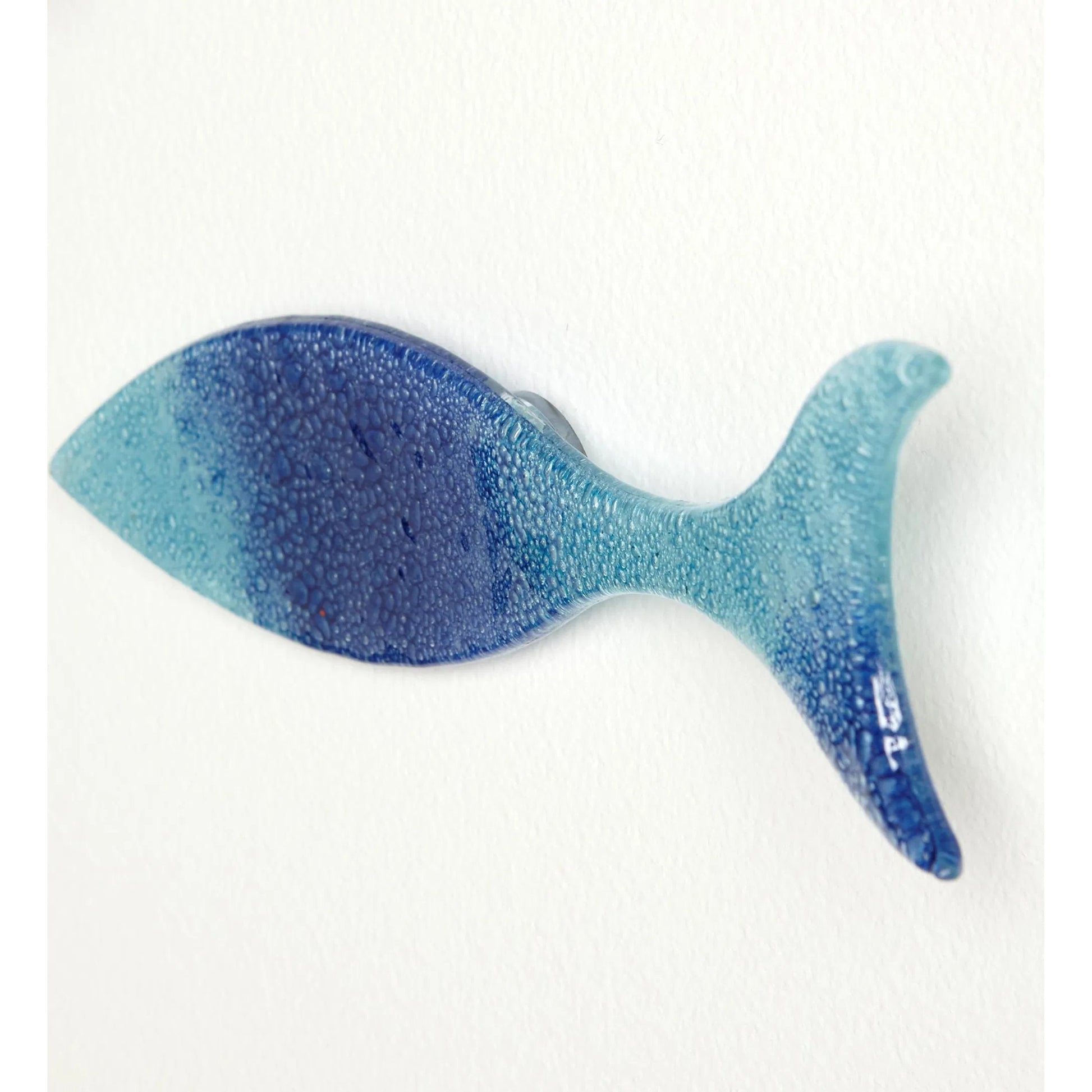 Wall Fish (Set of 6) by Global Views in blue. Made from art glass in a coastal style.