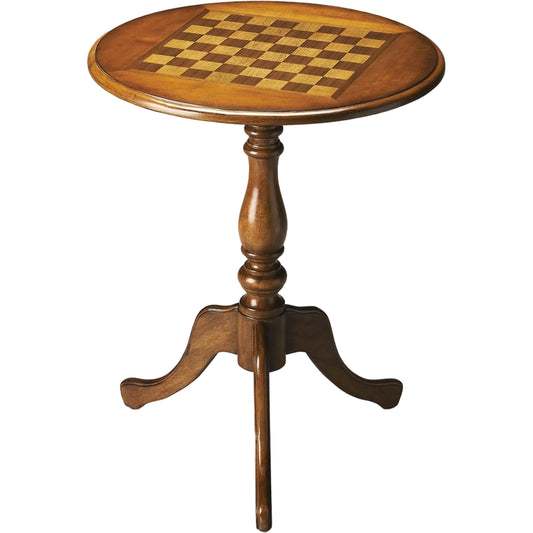 Olive Ash Burl Game Table by Butler Specialty Company in medium brown and olive ash burl. Made from wood soilds, wood products, wood veneer in a traditional style.