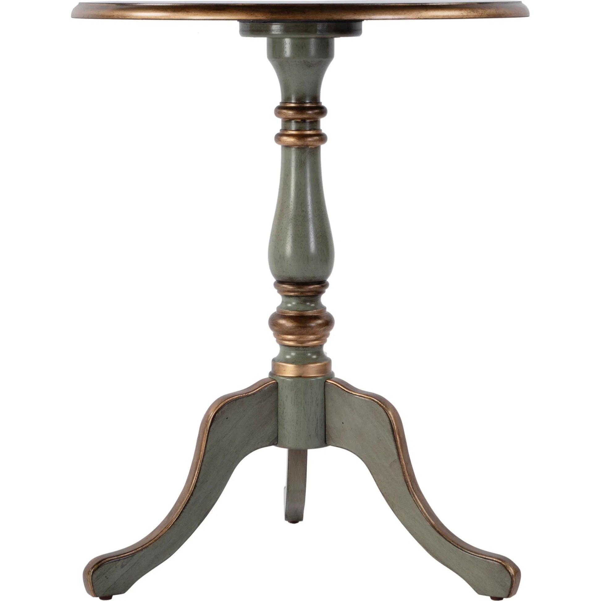 Colbert 22" Round Wood Pedestal Table by Butler Specialty Company. Made from rubberwood, mdf, cherry and maple veneers in a traditional style.