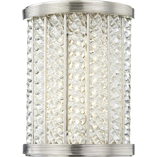 Shelby Bath Bracket by Hudson Valley in polished nickel. Made from steel in a transitional style.