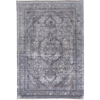 Sarrant Transitional Rug - 3967F by Feizy in gray, silver, ivory. Made from viscose, polyester in a unique style.