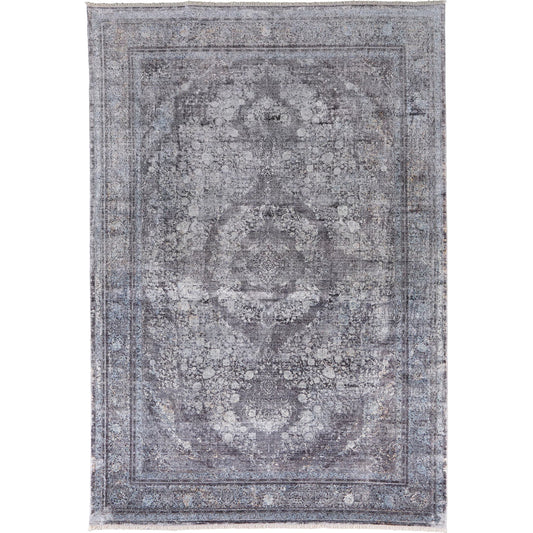 Sarrant Transitional Rug - 3967F by Feizy in gray, silver, ivory. Made from viscose, polyester in a unique style.