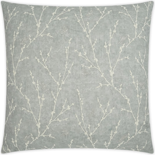 High Flyer by DV Kap Home in silver. Made from 100% cotton, embroidery: 100% rayon in a cottage & farmhouse style.