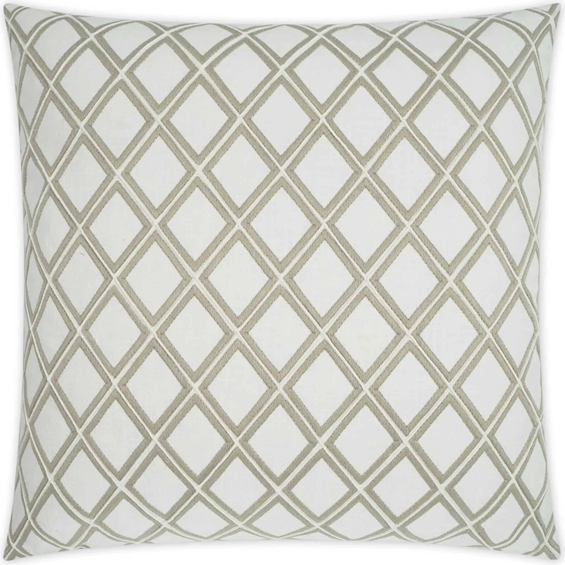 Enhancer Pillow by DV Kap Home in ivory. Made from 100% cotton in a transitional style.
