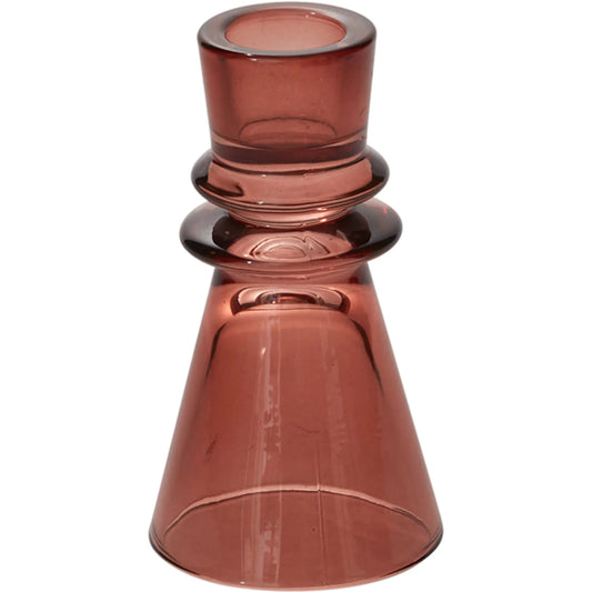 Sumba Candleholder (Set of 6) by Accent Decor in brown. Made from glass in a unique style.