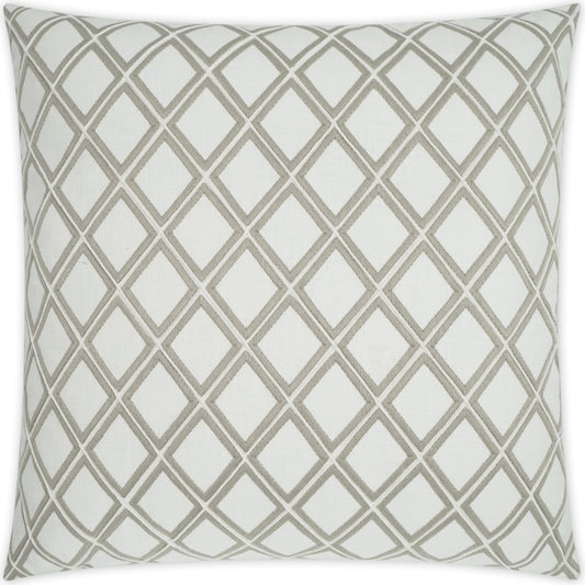Enhancer by DV Kap Home in ivory, white. Made from 100% cotton, embroidery: 100% polyester in a transitional style.