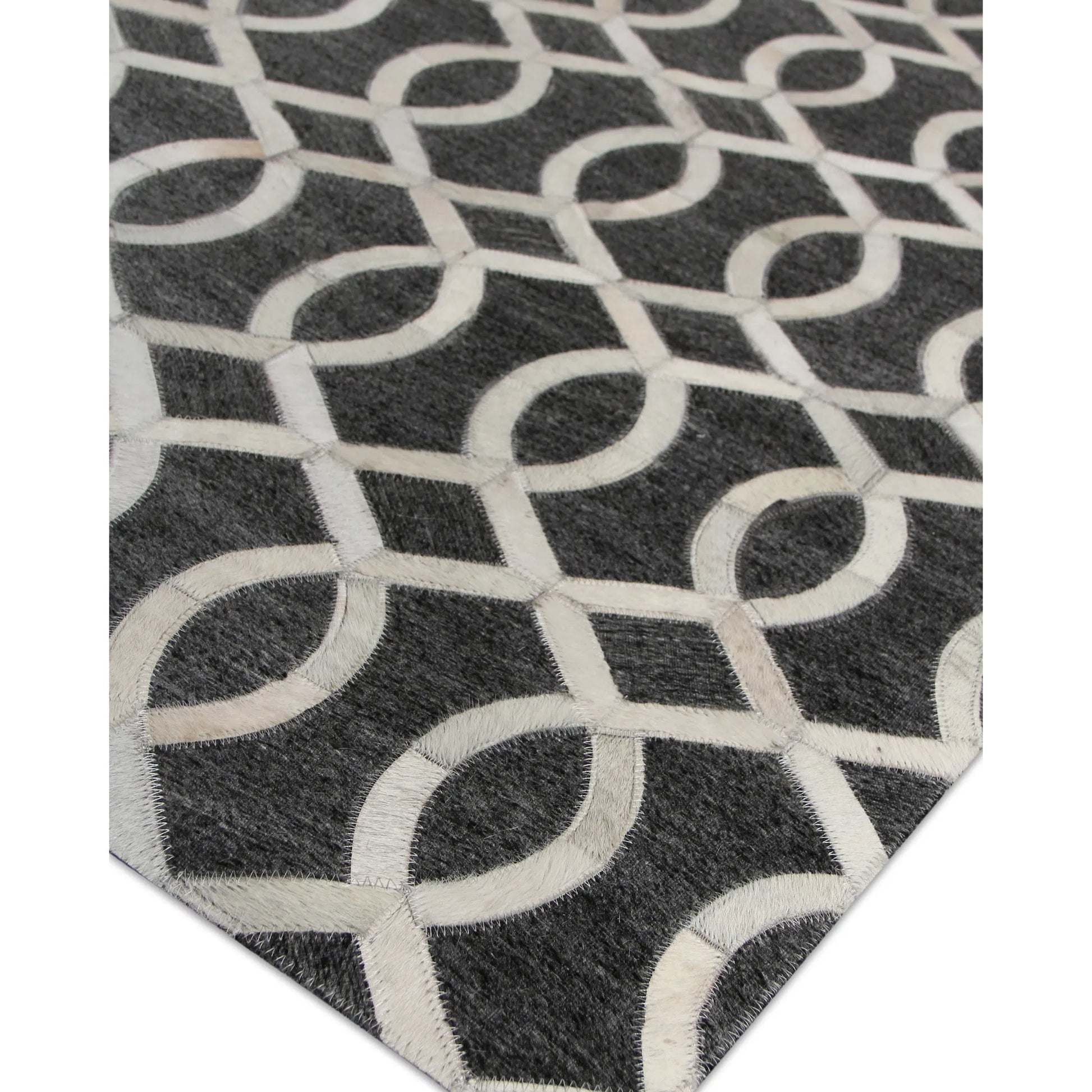 Berlin Area Rug by Exquisite Rugs. Made from leather, viscose in a unique style.