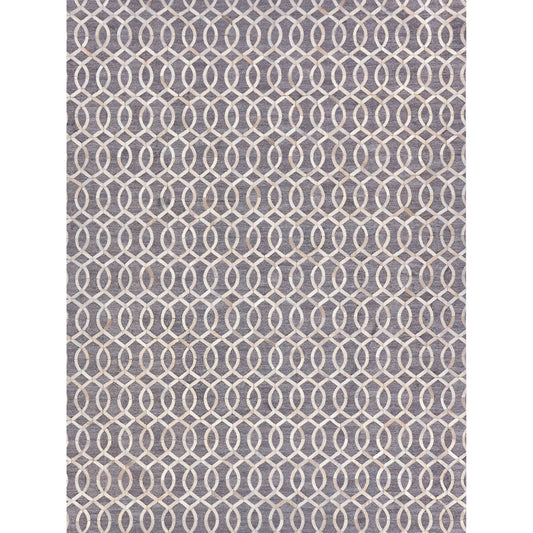 Berlin 3415 Rug by Exquisite Rugs in beige, ivory. Made from leather, viscose in a unique style.