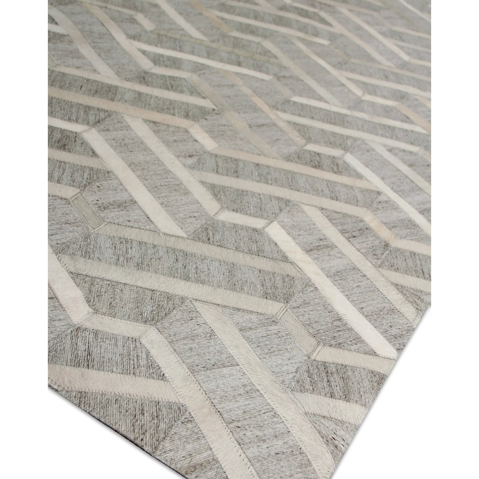 Berlin Geometric Rug by Exquisite Rugs. Made from leather, viscose in a unique style.