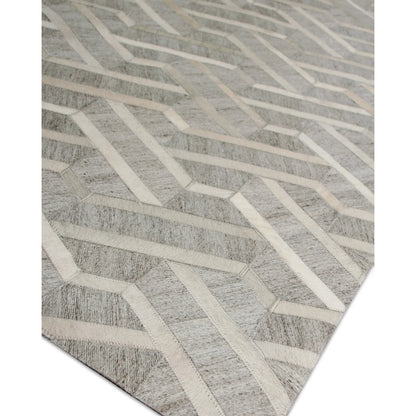 Berlin Geometric Rug by Exquisite Rugs. Made from leather, viscose in a unique style.