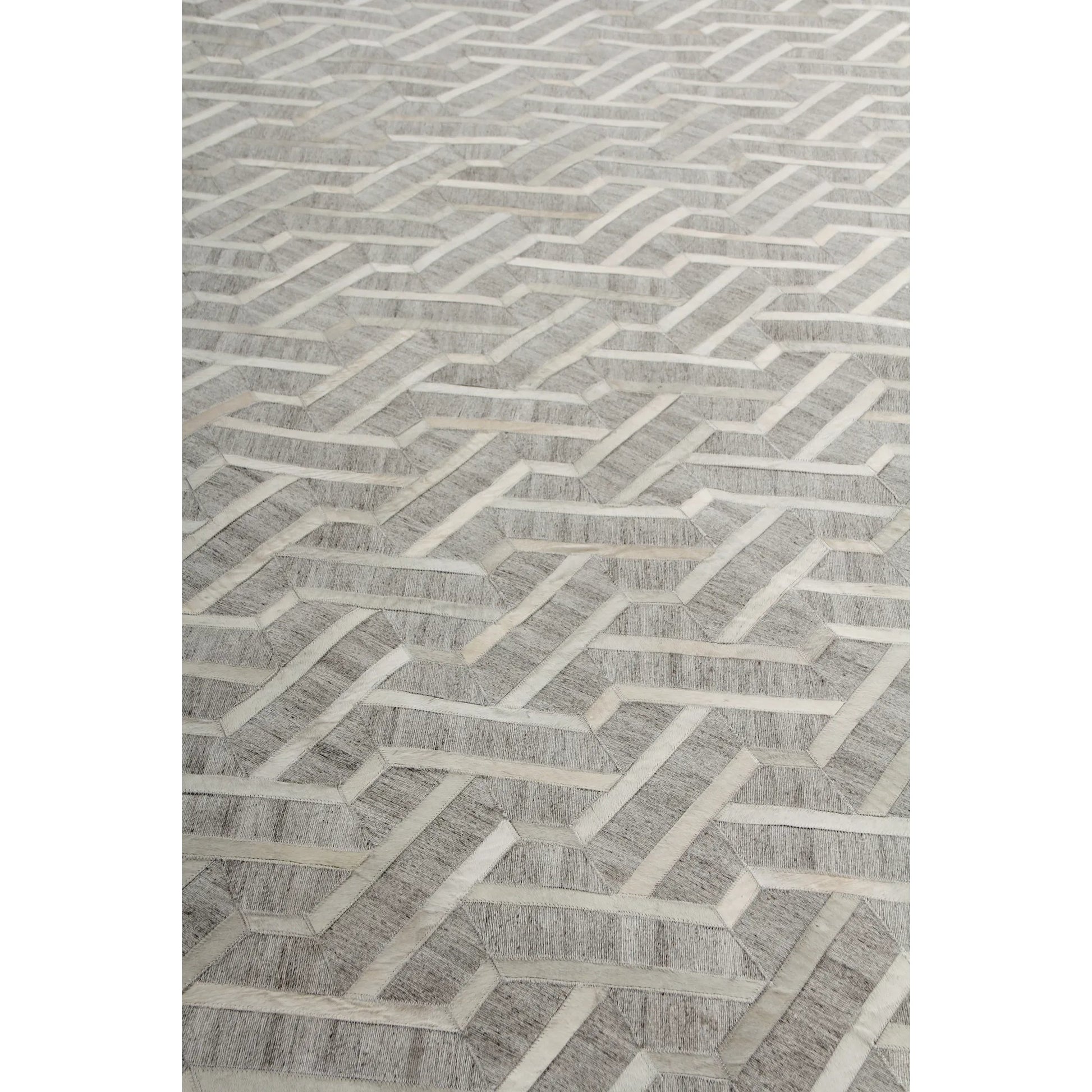Berlin Geometric Rug by Exquisite Rugs. Made from leather, viscose in a unique style.