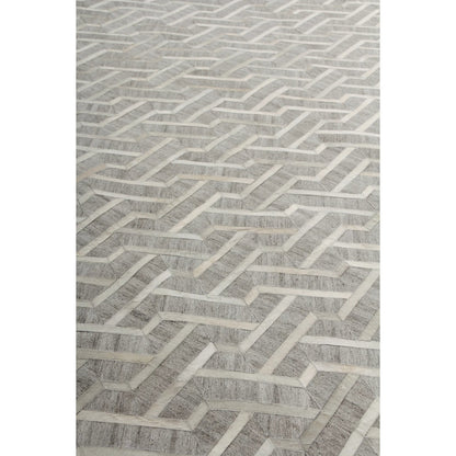Berlin Geometric Rug by Exquisite Rugs. Made from leather, viscose in a unique style.