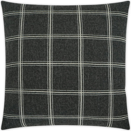 Raymond Pillow by DV Kap Home in onyx. Made from 80% polyester, 20% acrylic in a unique style.