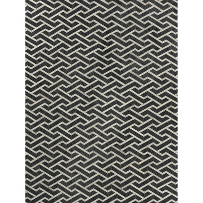Berlin Geometric Rug by Exquisite Rugs. Made from leather, viscose in a unique style.