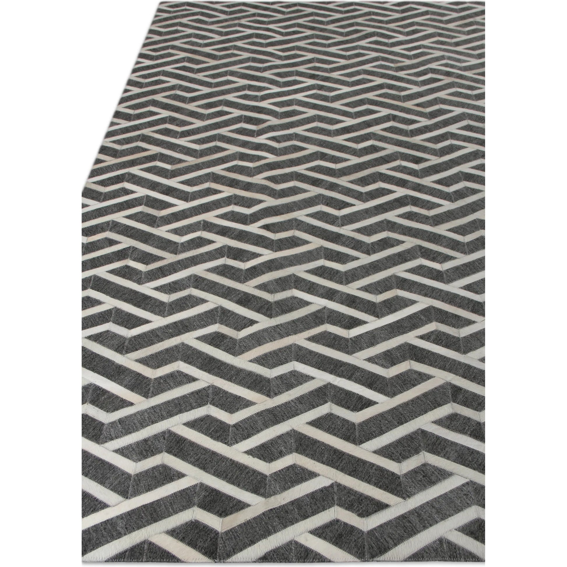 Berlin Geometric Rug by Exquisite Rugs. Made from leather, viscose in a unique style.