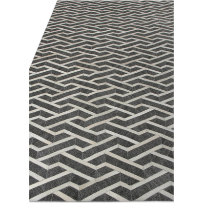 Berlin Geometric Rug by Exquisite Rugs. Made from leather, viscose in a unique style.