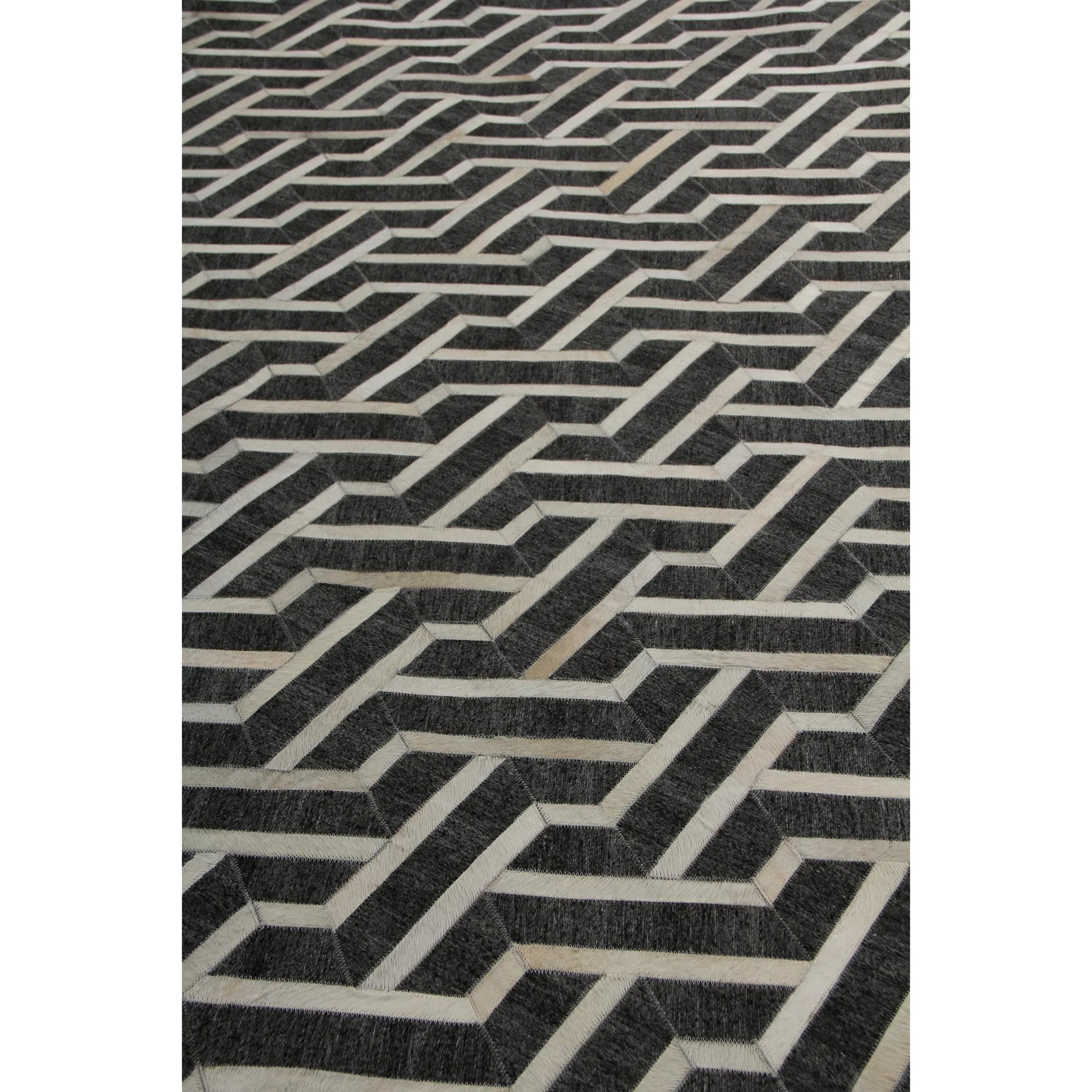Berlin Geometric Rug by Exquisite Rugs. Made from leather, viscose in a unique style.