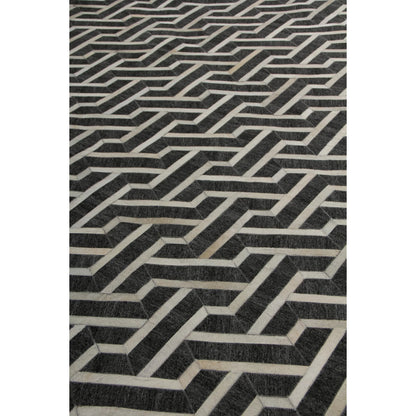 Berlin Geometric Rug by Exquisite Rugs. Made from leather, viscose in a unique style.