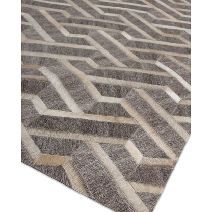 Berlin Geometric Rug by Exquisite Rugs. Made from leather, viscose in a unique style.