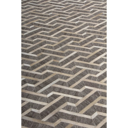 Berlin Geometric Rug by Exquisite Rugs. Made from leather, viscose in a unique style.