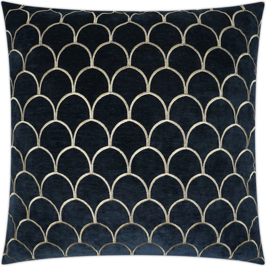 Arvana Pillow by DV Kap Home in midnight. Made from 89% polyester, 11% rayon in a modern style.