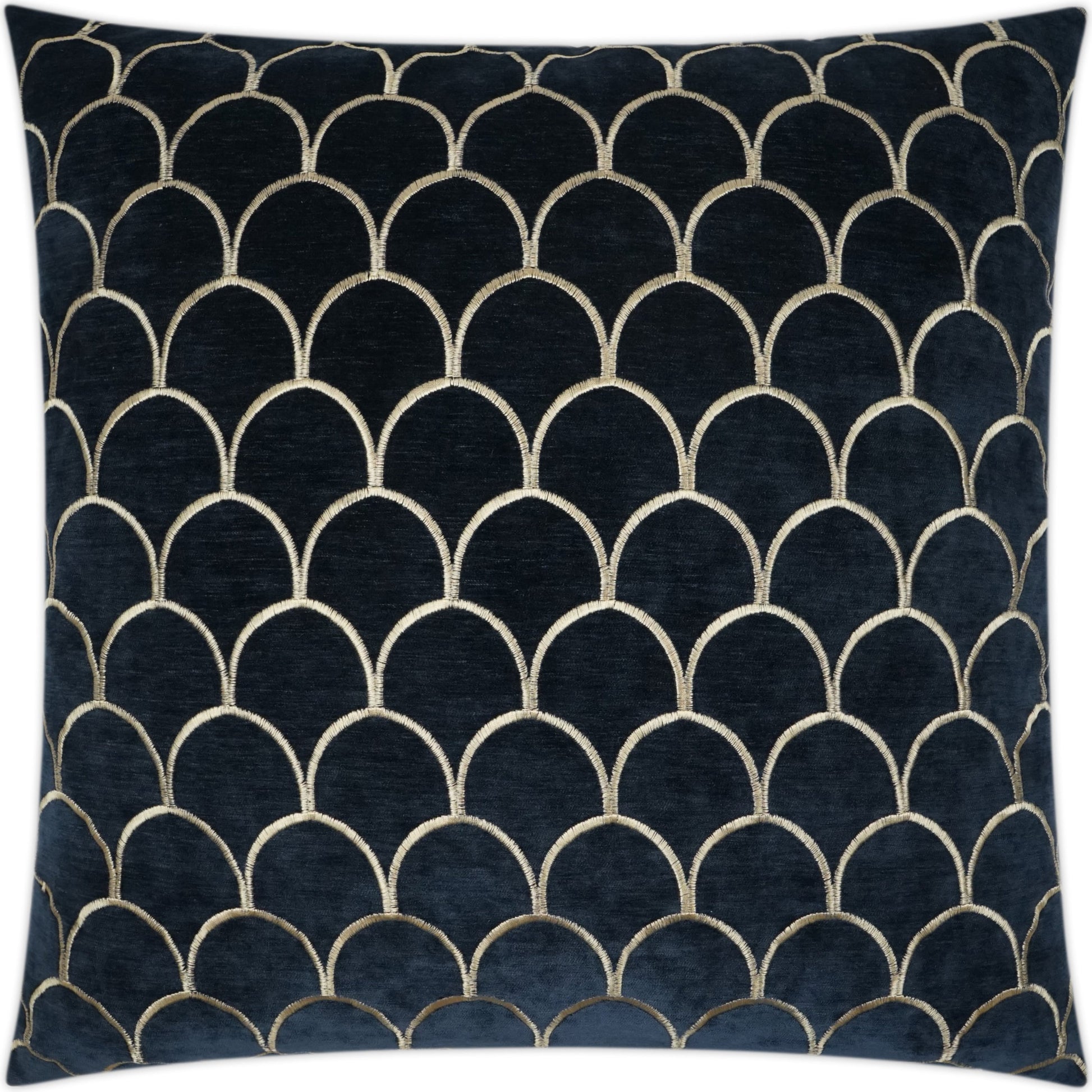 Arvana by DV Kap Home in navy, midnight. Made from 89% polyester, 11% rayon in a coastal style.
