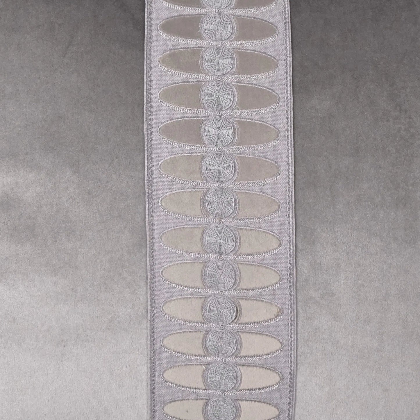 002 SI-2381723 | Closeup | Mati Velvet Pillow by DV Kap Home in smoke. Made from 100% polyester in a unique style.