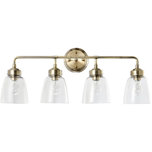 Helena Bath by Varaluz. Made from recycled clear glass in a transitional style.
