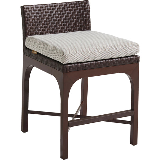 Abaco Counter Stool by Tommy Bahama Outdoor in english walnut. Made from unique in a transitional style.