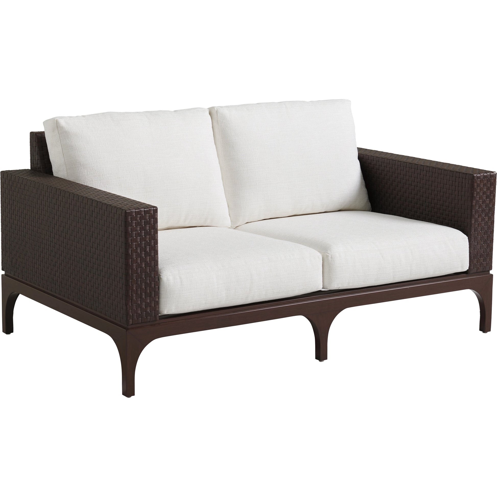 Abaco Loveseat by Tommy Bahama Outdoor in english walnut. Made from unique in a traditional style.