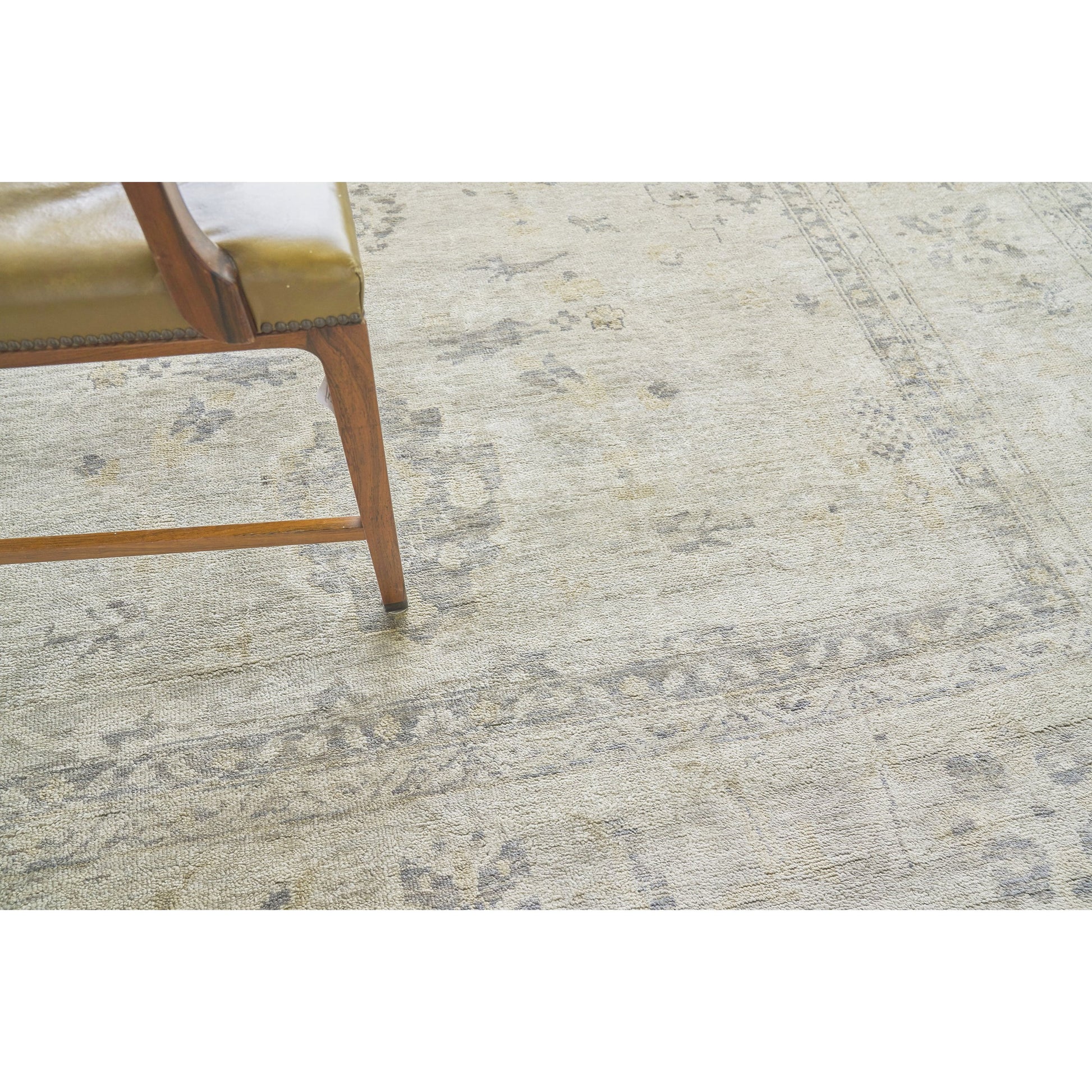 Antique Weave Oushak Rug VII by Exquisite Rugs in ivory, brown. Made from new zealand wool in a unique style.