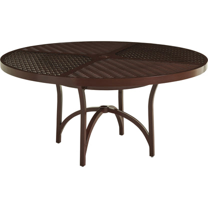 Abaco Round Dining Table by Tommy Bahama Outdoor in english walnut. Made from unique in a transitional style.
